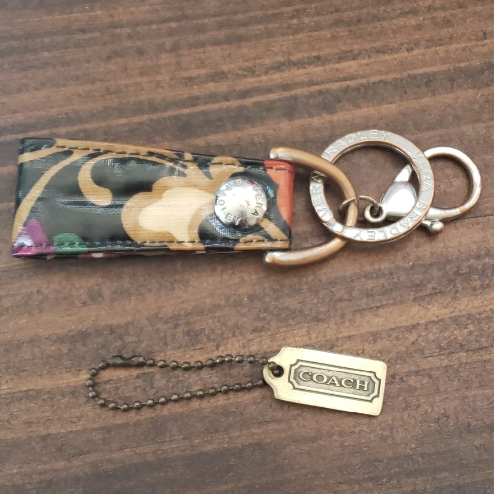 Coach and Vera Bradley keychains